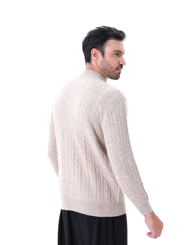 Silke Københaven | 100% Cashmere Vævet Halv Lynlås