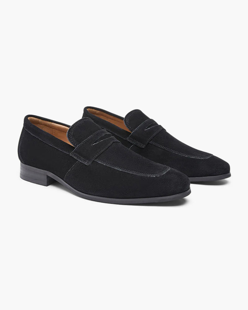 Silke København | Old Money Suede Penny Loafers