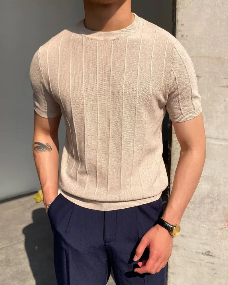 Silke Københaven | Cannes Ribbet T-shirt