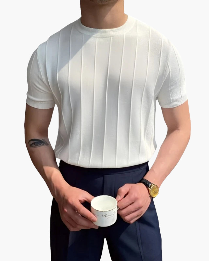 Silke Københaven | Cannes Ribbet T-shirt