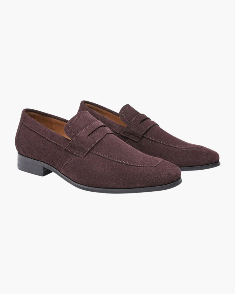 Silke København | Old Money Suede Penny Loafers