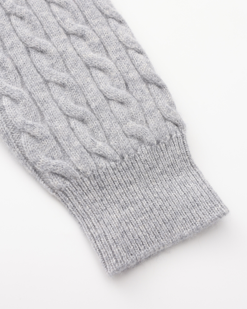 Silke Københaven | 100% Cashmere Vævet Halv Lynlås