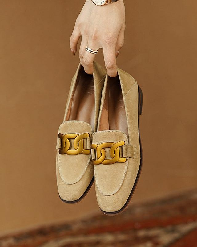 Silke København | Duchess loafers i ruskind