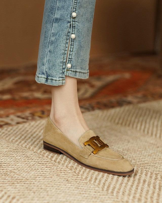 Silke København | Duchess loafers i ruskind